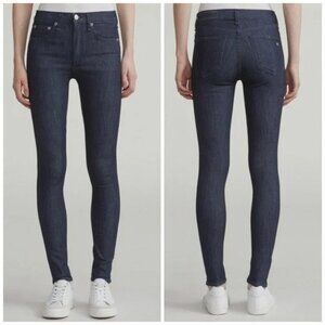 Rag & Bone High-Rise Skinny Dark Wash, Size 26